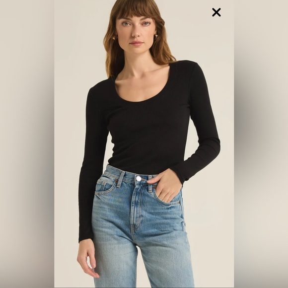 Z Supply Tops - Z Supply Black Long Sleeve Top